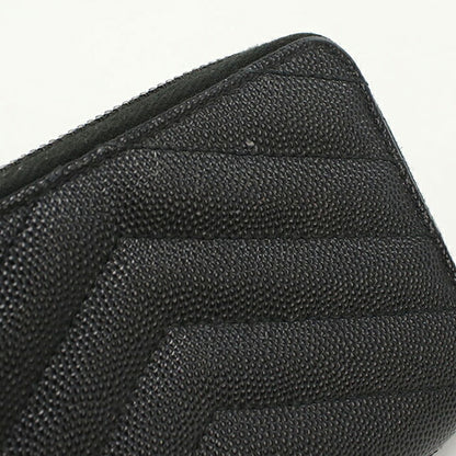 中古 サンローラン 二つ折り財布 二折財布 レディース ブランド SAINT LAURENT モノグラム　コンパクト ジップアラウンドウォレット 403723 USDSL112042011