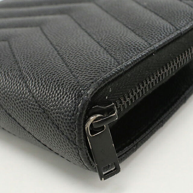 中古 サンローラン 二つ折り財布 二折財布 レディース ブランド SAINT LAURENT モノグラム　コンパクト ジップアラウンドウォレット 403723 USDSL112042011