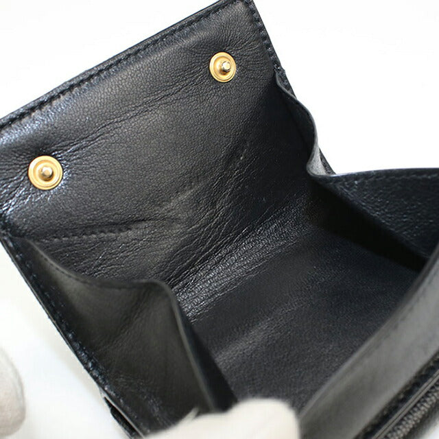 中古 サンローラン 三つ折り財布 三折財布 レディース ブランド SAINT LAURENT YSLモノグラム オリガミ　タイニーウォレット 668274 USDSL112055011