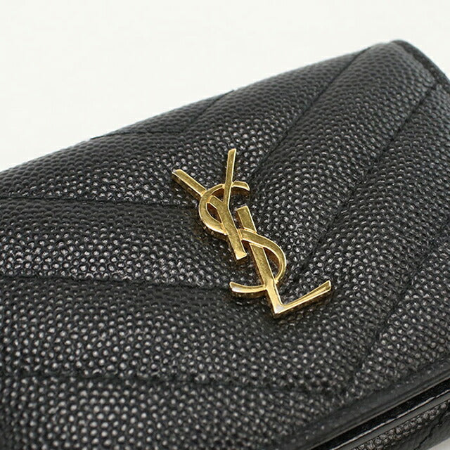 中古 サンローラン 三つ折り財布 三折財布 レディース ブランド SAINT LAURENT YSLモノグラム オリガミ　タイニーウォレット 668274 USDSL112055011