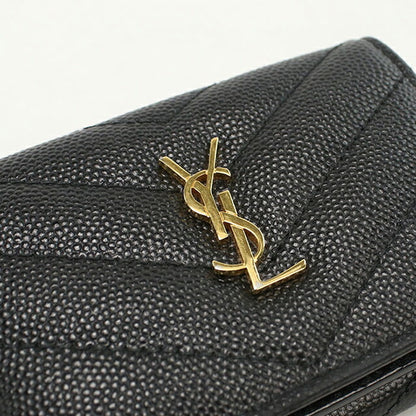 中古 サンローラン 三つ折り財布 三折財布 レディース ブランド SAINT LAURENT YSLモノグラム オリガミ　タイニーウォレット 668274 USDSL112055011