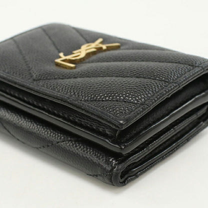 中古 サンローラン 三つ折り財布 三折財布 レディース ブランド SAINT LAURENT YSLモノグラム オリガミ　タイニーウォレット 668274 USDSL112055011