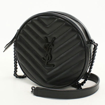 中古 サンローラン ショルダーバッグ レディース ブランド SAINT LAURENT ヴィニル チェーン 610436 ブラック USDSL112307011