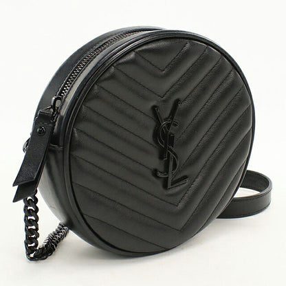 中古 サンローラン ショルダーバッグ レディース ブランド SAINT LAURENT ヴィニル チェーン 610436 ブラック USDSL112307011