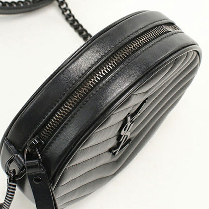 中古 サンローラン ショルダーバッグ レディース ブランド SAINT LAURENT ヴィニル チェーン 610436 ブラック USDSL112307011