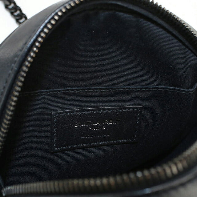 中古 サンローラン ショルダーバッグ レディース ブランド SAINT LAURENT ヴィニル チェーン 610436 ブラック USDSL112307011