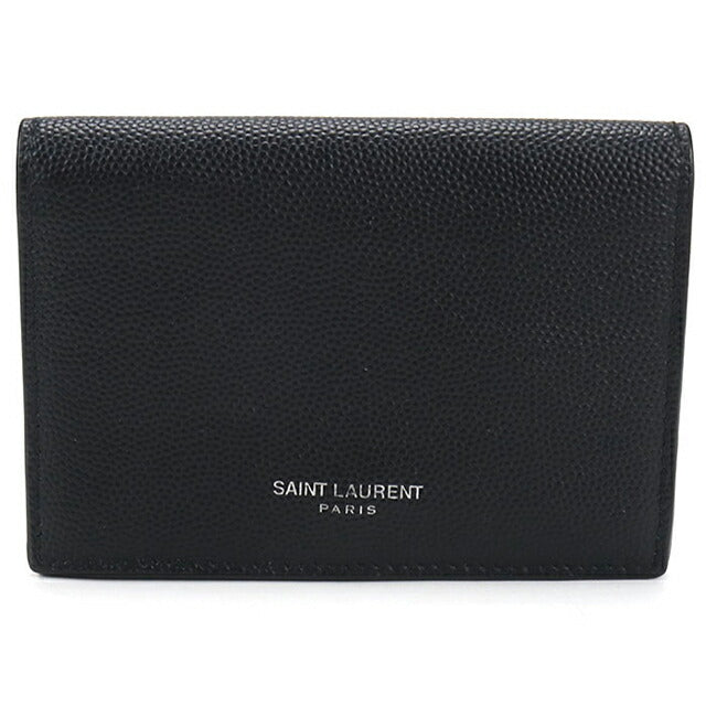 【美品】 【箱あり】 SAINT LAURENT ブラック名刺入れ 中古 サンローラン 名刺入れ メンズ ブランド SAINT LAURENT ビジネス