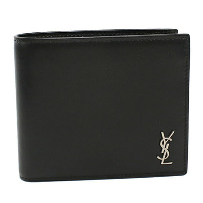中古 サンローラン 二つ折り財布 二折財布 メンズ ブランド SAINT LAURENT タイニーカサンドラEW コインパース付きウォレット 610193 USDSL112707011