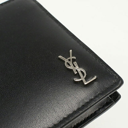中古 サンローラン 二つ折り財布 二折財布 メンズ ブランド SAINT LAURENT タイニーカサンドラEW コインパース付きウォレット 610193 USDSL112707011