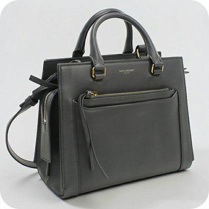 中古 サンローラン ハンドバッグ レディース ブランド SAINT LAURENT イースト ウエスト 554116 グレー USDSL112907011