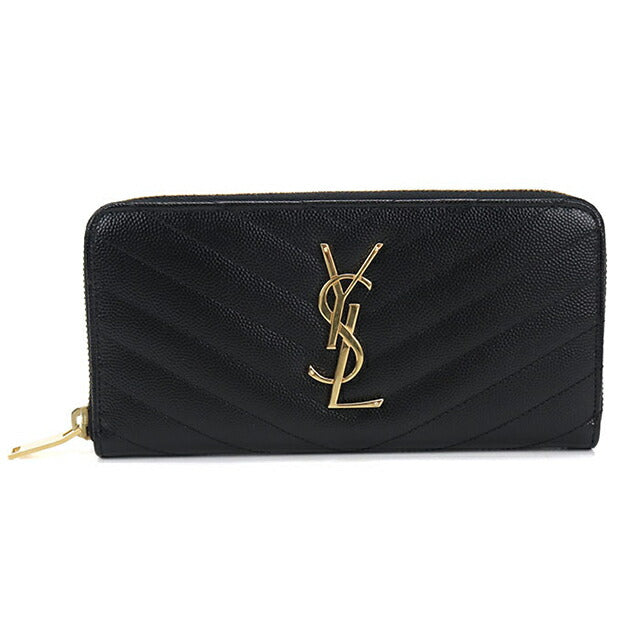 中古 サンローラン 長財布ラウンドファスナー レディース ブランド SAINT LAURENT モノグラム・サンローラン フルジップウォレット 358094 USDSL112947011