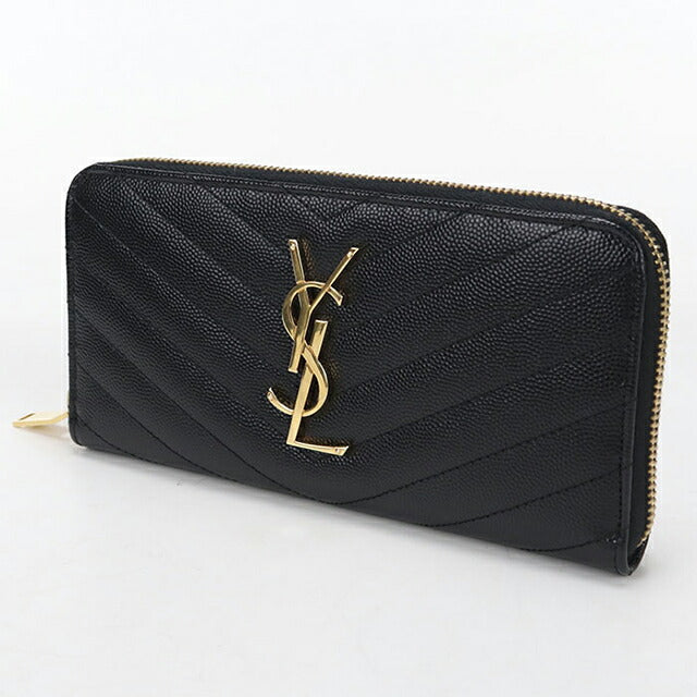 中古 サンローラン 長財布ラウンドファスナー レディース ブランド SAINT LAURENT モノグラム・サンローラン フルジップウォレット 358094 USDSL112947011