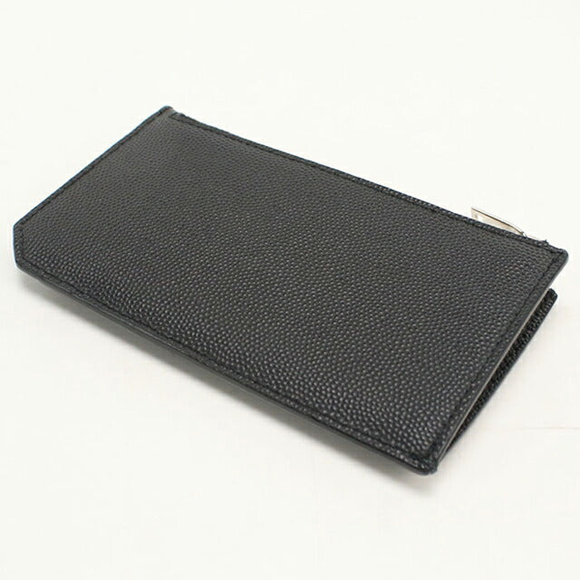 中古 サンローラン コインケース レディース ブランド SAINT LAURENT フラグメント ジップポーチ 609362 ブラック USDSL113165011