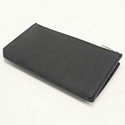 中古 サンローラン コインケース レディース ブランド SAINT LAURENT フラグメント ジップポーチ 609362 ブラック USDSL113165011