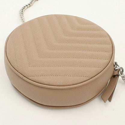 中古 サンローラン ショルダーバッグ レディース ブランド SAINT LAURENT ヴィニル チェーン 610436 ベージュ USDSL113361011