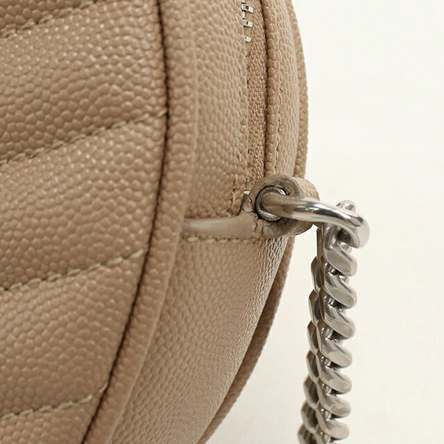 中古 サンローラン ショルダーバッグ レディース ブランド SAINT LAURENT ヴィニル チェーン 610436 ベージュ USDSL113361011