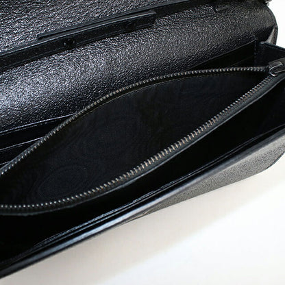中古 サンローラン チェーンウォレット レディース ブランド SAINT LAURENT YSLモノグラム レザー 377829 ブラック USDSL113581011