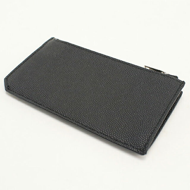 中古 サンローラン コインケース ユニセックス ブランド SAINT LAURENT フラグメント ジップポーチ レザー 609362 ブラック USDSL113583011