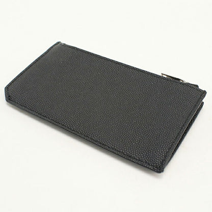 中古 サンローラン コインケース ユニセックス ブランド SAINT LAURENT フラグメント ジップポーチ レザー 609362 ブラック USDSL113583011
