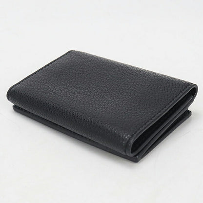 中古 サンローラン 三つ折り財布 三折財布 レディース ブランド SAINT LAURENT コンパクトウォレット レザー 607925 ブラック USDSL113889011