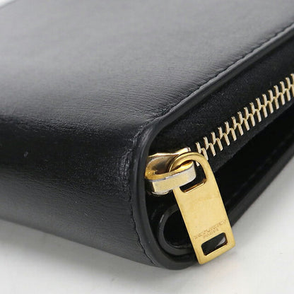 中古 サンローラン 二つ折り財布 二折財布 レディース ブランド SAINT LAURENT 635263 ブラック USDSL113974011