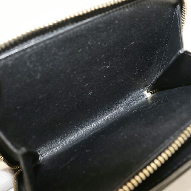 中古 サンローラン 二つ折り財布 二折財布 レディース ブランド SAINT LAURENT 635263 ブラック USDSL113974011