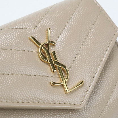 中古 サンローラン 三つ折り財布 三折財布 レディース ブランド SAINT LAURENT カサンドラ マルチフォールドウォレット レザー 692061 USDSL113983011