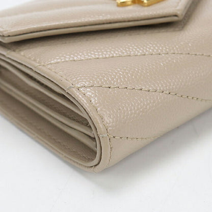 中古 サンローラン 三つ折り財布 三折財布 レディース ブランド SAINT LAURENT カサンドラ マルチフォールドウォレット レザー 692061 USDSL113983011