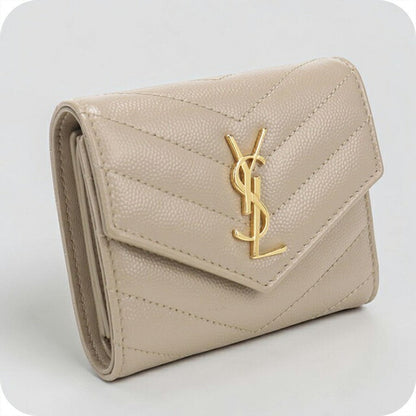 中古 サンローラン 三つ折り財布 三折財布 レディース ブランド SAINT LAURENT カサンドラ マルチフォールドウォレット レザー 692061 USDSL113983011