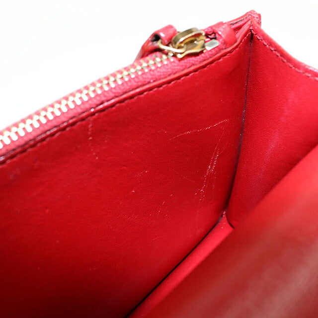 中古 サンローラン ショルダーバッグ レディース ブランド SAINT LAURENT  チェーン 533026 レッド USDSL114057011