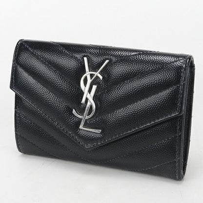 中古 サンローラン 二つ折り財布 二折財布 レディース ブランド SAINT LAURENT モノグラム スモール エンベロープウォレット 414404 USDSL114128011