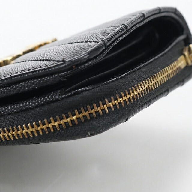中古 サンローラン 二つ折り財布 二折財布 レディース ブランド SAINT LAURENT カサンドラ バイフォールド ウォレット レザー 403723 USDSL114134011