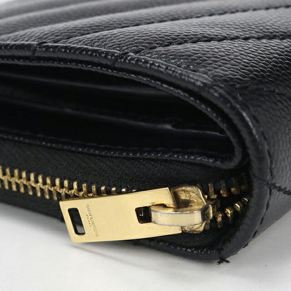 中古 サンローラン 二つ折り財布 二折財布 レディース ブランド SAINT LAURENT カサンドラ バイフォールド ウォレット レザー 403723 USDSL114134011
