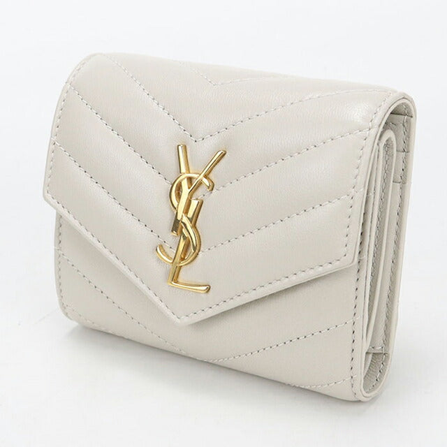 中古 サンローラン 三つ折り財布 三折財布 レディース ブランド SAINT LAURENT カサンドラ マルチフォールドウォレット レザー 692061 USDSL114171011