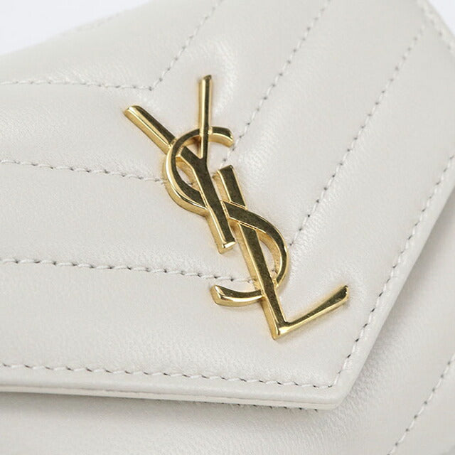 中古 サンローラン 三つ折り財布 三折財布 レディース ブランド SAINT