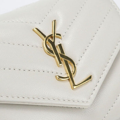 中古 サンローラン 三つ折り財布 三折財布 レディース ブランド SAINT LAURENT カサンドラ マルチフォールドウォレット レザー 692061 USDSL114171011