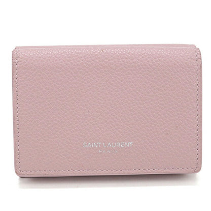 中古 サンローラン 三つ折り財布 三折財布 レディース ブランド SAINT LAURENT レザー 459784 ピンク USDSL114358011