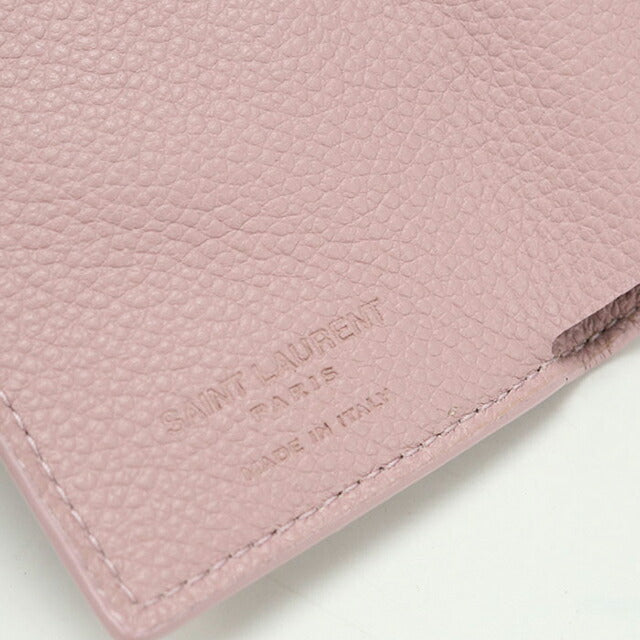 中古 サンローラン 三つ折り財布 三折財布 レディース ブランド SAINT LAURENT レザー 459784 ピンク USDSL114358011