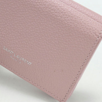中古 サンローラン 三つ折り財布 三折財布 レディース ブランド SAINT LAURENT レザー 459784 ピンク USDSL114358011