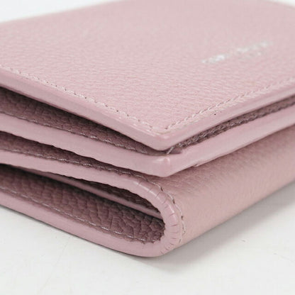 中古 サンローラン 三つ折り財布 三折財布 レディース ブランド SAINT LAURENT レザー 459784 ピンク USDSL114358011