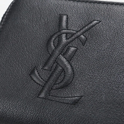 中古 サンローラン 二つ折り財布 二折財布 レディース ブランド SAINT LAURENT レザー 352906 ブラック USDSL114543011