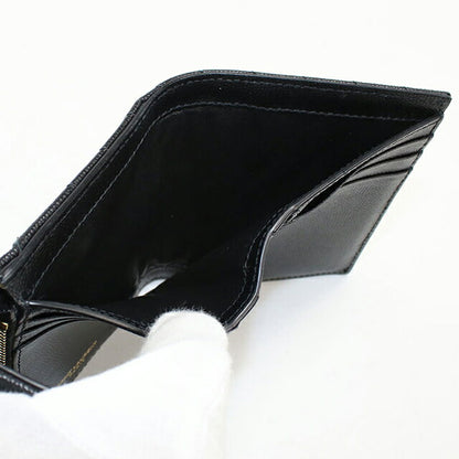 中古 サンローラン 二つ折り財布 二折財布 レディース ブランド SAINT LAURENT モノグラム スリーフォールドウォレット 403943 ブラック USDSL114695011