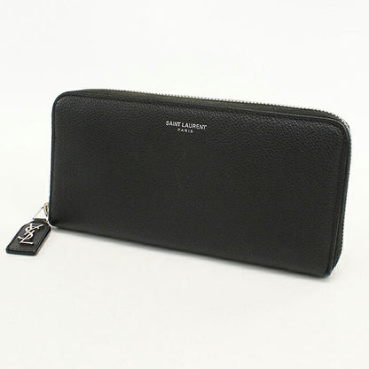 中古 サンローラン 長財布ラウンドファスナー メンズ ブランド SAINT LAURENT クラシック ジップアラウンドウォレット 414680 ブラック USDSL114797011
