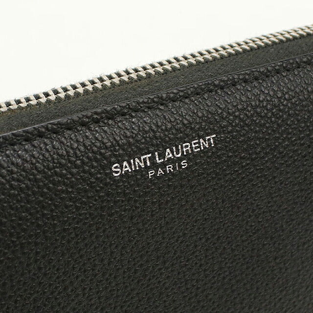 中古 サンローラン 長財布ラウンドファスナー メンズ ブランド SAINT LAURENT クラシック ジップアラウンドウォレット 414680 ブラック USDSL114797011