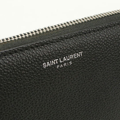 中古 サンローラン 長財布ラウンドファスナー メンズ ブランド SAINT LAURENT クラシック ジップアラウンドウォレット 414680 ブラック USDSL114797011