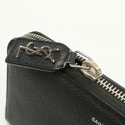 中古 サンローラン 長財布ラウンドファスナー メンズ ブランド SAINT LAURENT クラシック ジップアラウンドウォレット 414680 ブラック USDSL114797011