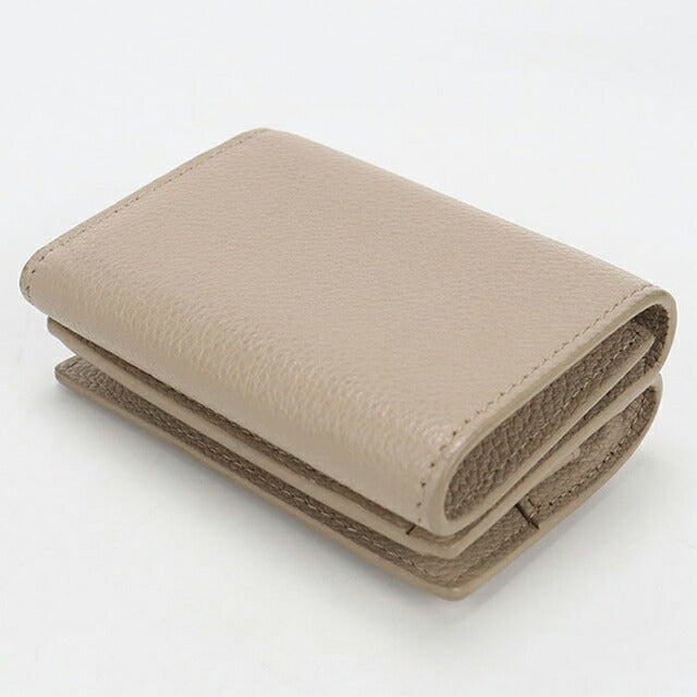中古 サンローラン 三つ折り財布 三折財布 レディース ブランド SAINT LAURENT YSLライン 620287 ベージュ USDSL115114011