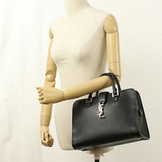 中古 サンローラン ハンドバッグ レディース ブランド SAINT LAURENT  モノグラムカバス 357395 ブラック USDSL115166011