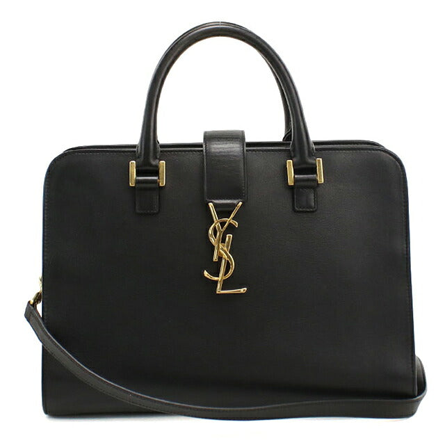 中古 サンローラン ハンドバッグ レディース ブランド SAINT LAURENT  モノグラムカバス 357395 ブラック USDSL115166011
