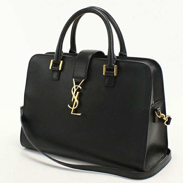 中古 サンローラン ハンドバッグ レディース ブランド SAINT LAURENT  モノグラムカバス 357395 ブラック USDSL115166011